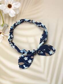 1 Pieza Diadema Con Cinta De Mariposa Estampada Para Mujer, Adecuada Para Uso Diario En Estilo Campestre - Multicolor - Ver 4