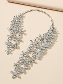 1pc Cubic Zirconia Inlaid Necklace