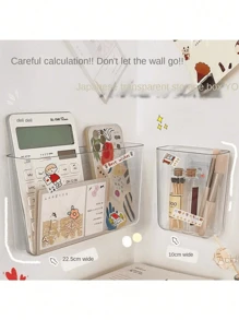 1pc Multifunctional Transparent Storage Box - Clear - View 2