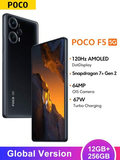 Xiaomi Poco F5 5g Versione Globale 12+256gb Nero Con Processore Snapdragon 7+ Gen 2 Octa Core, Amoled Dotdisplay Da 120hz, Fotocamera Triple A 64mp Con Ois E Nfc A 67w