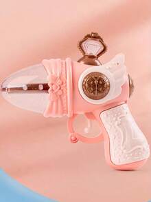 1pc Color Y Estilo Aleatorios Mini Pistola Eléctrica De Princesa Duradera Con Lámpara De Proyección De Luz Y Sonido, Modelo De Pistola De Simulación, Juguete Lindo Para Niñas Y Niños - Multicolor - Ver 5