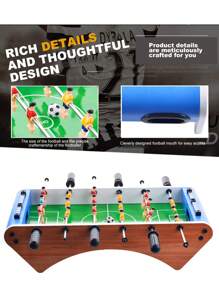 Indoor Soccer Enthusiasts' Challenge Football Table Game With 6 Rods, Classic Football Game Table - Multicolor - View 5