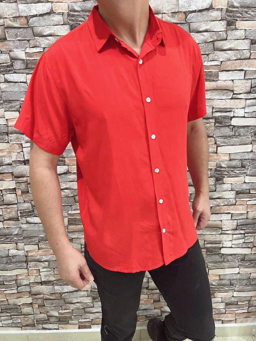 Men Polo Shirts - Đỏ - Xem 1
