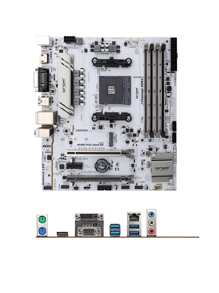 AMD Ryzen 5 4600G 處理器和 A520SD4-W 套裝 A520 晶片組白色 M ATX PC 主機板，搭載 AMD AM4 Zen 2 6核心12線程 CPU，支援 DDR4，PCIe 3.0，M.2，SATA，USB 3.2，集成顯示核心，不含處理器盒 - 白色 - 查看 4