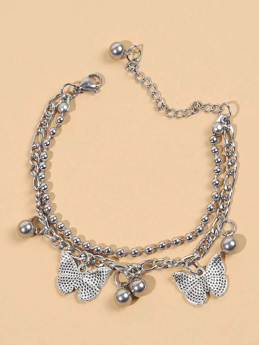 1 Miếng Hip-hop Hình bướm Vòng tay Đối với phụ nữ , Cặp đôi Người yêu Phụ kiện - Nhiều màu - Xem 1