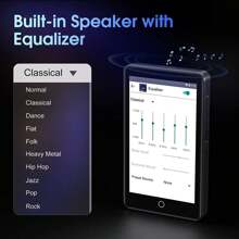 MP3 Player with WiFi, Oilsky 3.5-inch Full Touchscreen MP4 MP3 Player with Speakers, 16GB Android MP3 Digital Audio Player - Black - View 8