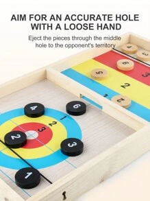 Tabletop Interactive Double-doubles Ping Pong Ball Game Indoor Party Battle Chess Type A - Multicolor - View 5