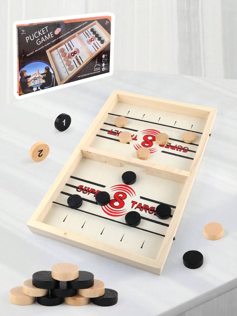 Tabletop Interactive Double-doubles Ping Pong Ball Game Indoor Party Battle Chess Type A - Multicolor - View 1