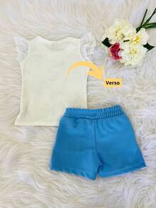 Young Girls Sets - 藍白色 - 查看 5