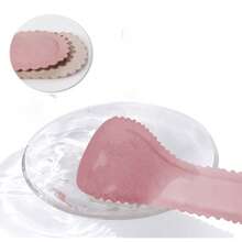 女士高跟鞋墊柔軟底部凉鞋墊自粘吸汗防滑透氣pu三分之一鞋墊按摩防震 - 粉色 - 查看 2