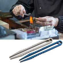 Blue  Tc4 Clip Tweezer Titanium Alloy Professional Multipurpose Tweezers Pick Up Clamping EDC Multipurpose Gadget Professional Camp Outdoor Pocket Maintenance Tool - Royal Blue - View 7