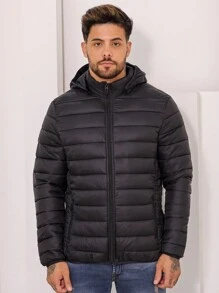 Men Down Coats - Black - View 1