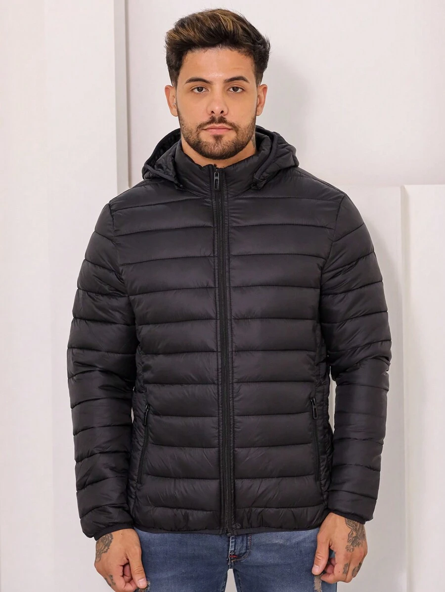 Men Down Coats - Black - View 1