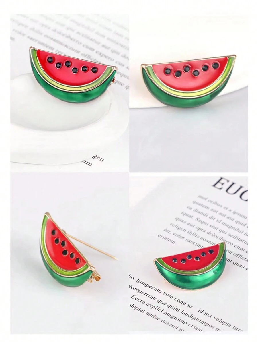 High-end Alloy Vintage Watermelon Brooch, Clothing & Sweater Accessory