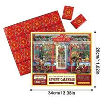 24pcs Christmas Advent Calendar For Girls And Boys, 1008pcs Christmas Countdown Puzzle Calendar - Multicolor - View 4