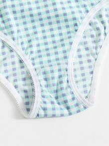 女士3入組水果和格紋印花內褲 - 彩色 - 查看 3