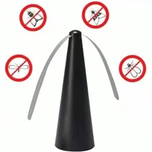 Espanta Moscas Para Exteriores O Interiores Ventilador Repelente De Insectos - Negro - Ver 2