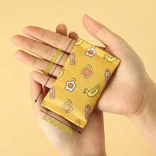 1pc Disposable Portable Cartoon Mini Instant Self Heating Hand Warmer With Adhesive Type, For Winter Use Or Outdoor Sports - Yellow - View 6