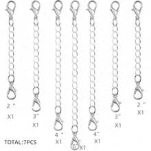 7-12pcs Diy Jewelry Making Supplies Kit Including Chain & Lobster Claw Clasp For Adults And Beginners - Yellow Gold - View 6