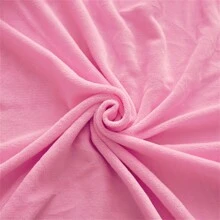 1入組真綢絨配件床單雙人床尺寸,豪華超柔軟舒適底板,帶有12英寸深袋,適合秋冬和春季,無枕套 - 粉色 - 查看 7