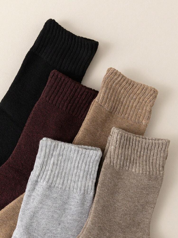 10đôi Của phụ nữ Dày Điền kinh Vớ thuyền viên Thích hợp Đối với Sử dụng hàng ngày - Nhiều màu - Xem 2