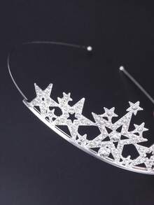 1頂女孩或女性皇冠發帶,適用於結婚、生日禮物、派對或宴會的髮飾