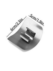 1pc Stainless Steel Cut Resistant Glove, Practical Kitchen Tool For Vegetable Cutting - Silver - View 3