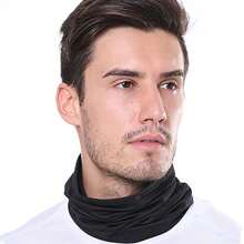 防晒抗紫外线 1 件/包 男女户外运动头巾 冰丝防晒 吸汗止汗骑行围巾 滑雪面罩 适合骑自行车、骑摩托车和滑雪 - 黑色 - 查看 3