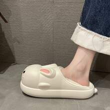 Của phụ nữ Không thấm nước Thú vật Hoạt hình Trong nhà Dép đi trong nhà Với Trở lại , Mùa thu Và Mùa Đông , Ấm áp Và Mềm mại , Thiếu niên - trắng - Xem 4