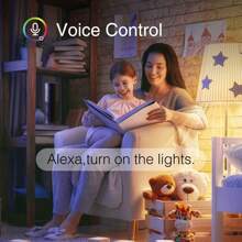 4pcs Smart Light Bulb, RGB+CW LED Bulbs Color Changing Light Bulb APP Remote Control, A19 E26 9W, 900LM Home Lighting, Music Sync,Memory,WIFI, Timer, Appliance Bulbs - White - View 3