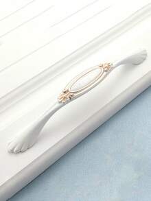 1把簡約玉鑲嵌抽屜/櫥櫃/門把手,單孔/孔距96mm/孔距128mm/孔距192mm - 白色 - 查看 6