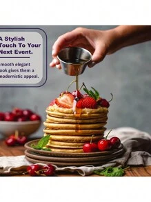 4/12 件小蛋糕杯、酱汁杯、小模子蘸酱杯、商业级单个圆形调味品杯 - 銀色 - 查看 2