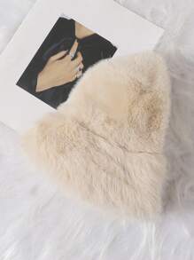 LEAJOURNO. 1 Mùa Đông Vintage Sang Trọng Nón Dành Cho Nữ Lớp Lót Dày, Ấm Áp Và Dễ Thương Bảo Vệ Tai Nón, phong Cách Nhật Bản Thanh Lịch - Màu be - Xem 7