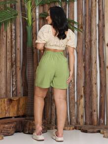 Women Shorts - Màu xanh Ô liu - Xem 7
