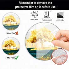 1 Miếng Nghệ thuật Cửa sổ Trang trí , Acrylic Đón nắng Tường Cửa sổ Cây Vật trang trí Đối với Ngoài trời Trong nhà Đồ trang trí - Nhiều màu - Xem 4