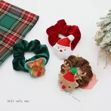 1 件女士毛绒驯鹿球发带，蝴蝶结发带，非常适合圣诞节装扮和服装 - 棕色 - 查看 1