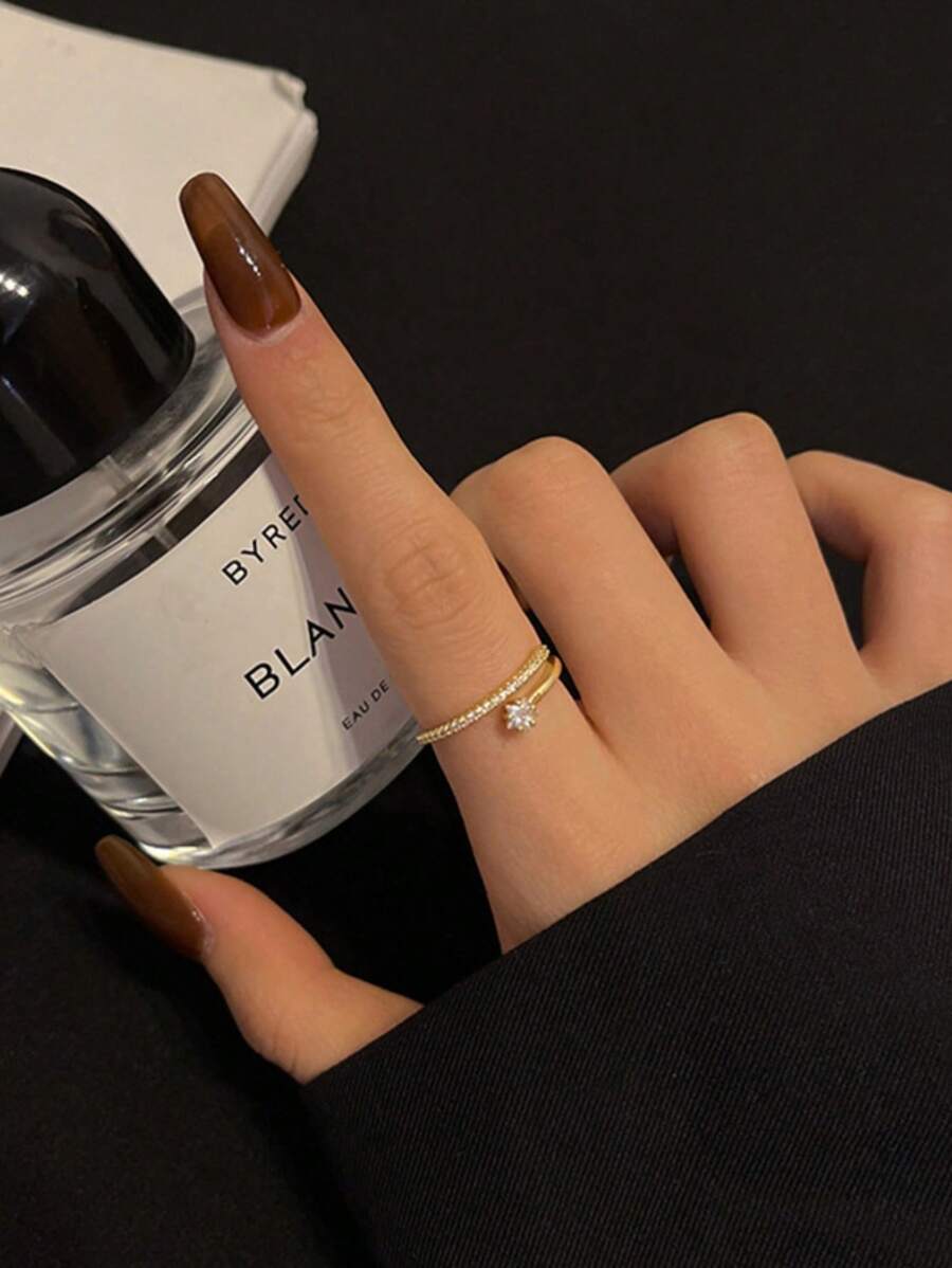 Vòng bít trang trí bằng đá rhinestone - Vàng - Xem 1