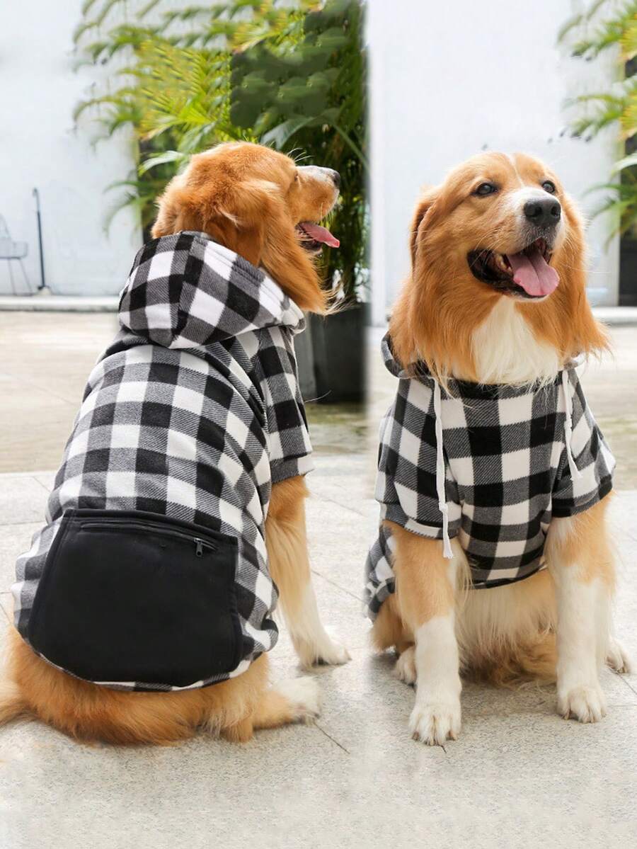 Áo nỉ & Áo Hoodie Thú cưng - Đen và trắng - Xem 1