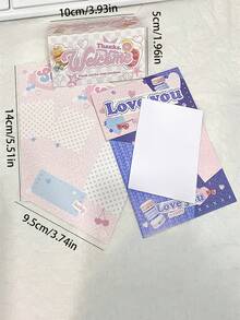 5pcs Millennium Style Advanced American Card Head Card Back Out Card, Vintage Ins Style Small Card Packaging Material, Gift Decoration - Multicolor - View 7