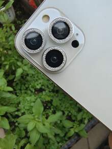 3 片銀色閃鑽款防刮防爆保護膜相容蘋果 Iphone 11-15 三片系列 - 銀色 - 查看 6