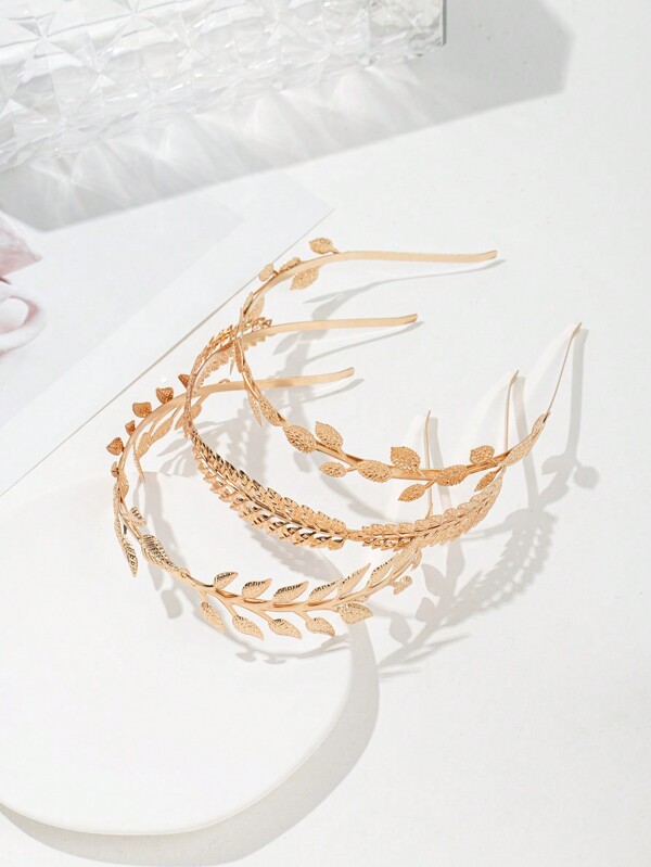 3 piezas Diadema de aleación con forma de hoja de arce y mariposa, estilo bohemio, para el Día de Acción de Gracias