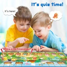 Electronic Musical Play Mats Dinosaur Dance Pad With LED Lights Dancing Floor Mat Game Toy Dance Mat for Kids Ages 3-12  Dance Pad Electronic Dance Pad with Button - Green - View 9