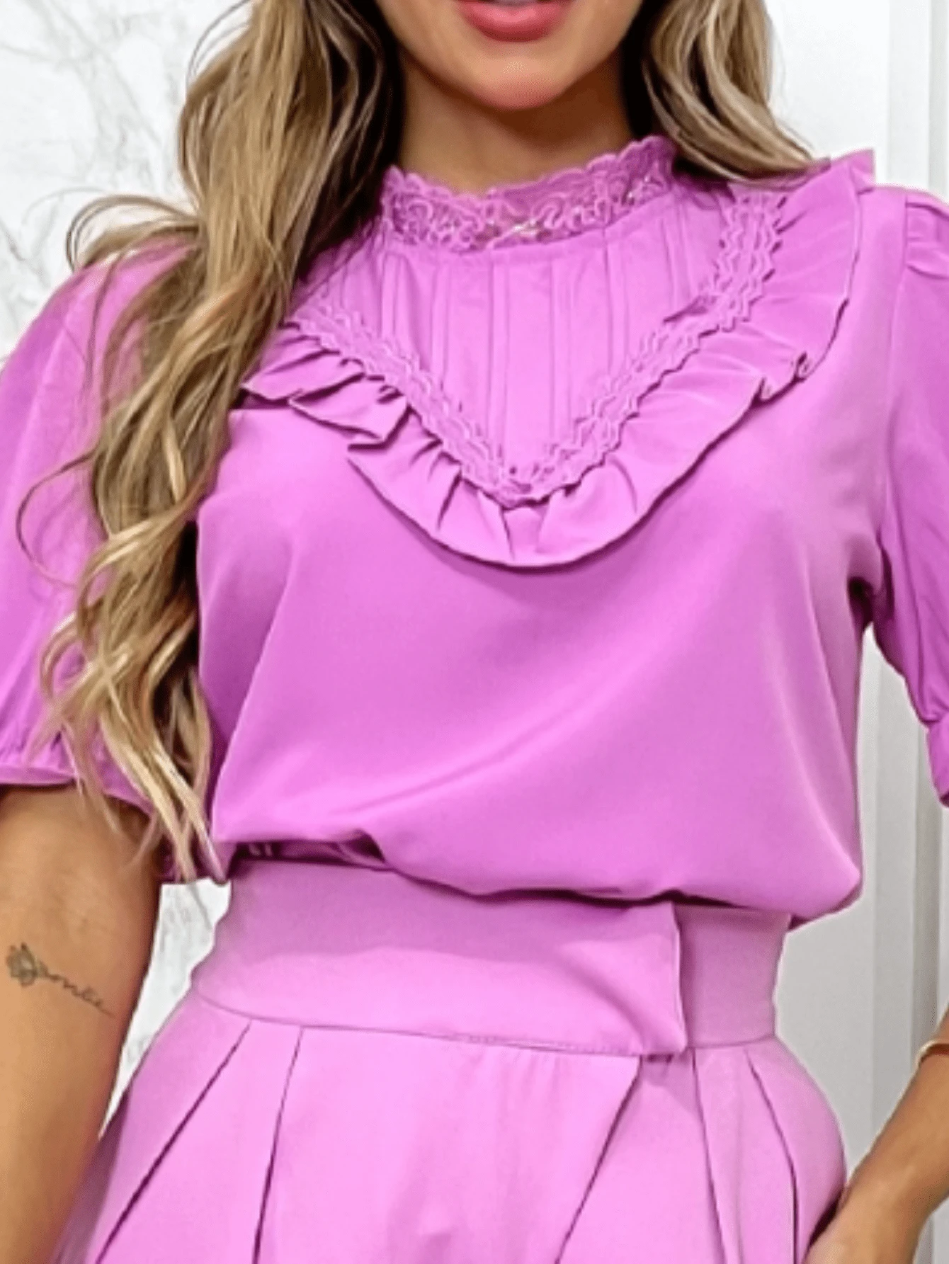 Women Blouses - 粉色 - 查看 1