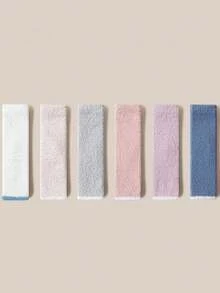 5雙/套女款隨機可愛加厚珊瑚絨腿套,秋冬季節必備 - 彩色 - 查看 2