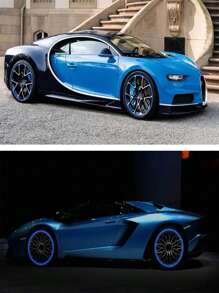 摩托車輪胎反光貼 摩托車車18吋鋼圈輪胎貼裝飾配件 通用型 - 藍色 - 查看 5