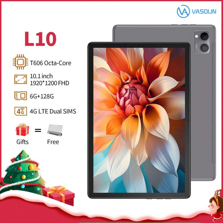 VASOUN L10タブレット(Unisoc T606 8コア 1.6GHz、12GB(6GB+6GB