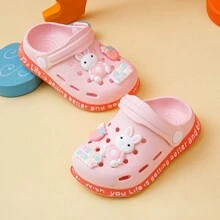 Kids Slippers, Cute Girls Summer Princess Non-Slip Soft Sole Home Toddler Baby Sandals And Wall Hole Shoes, Sizes 30-35 Available In Various Colors - Pink - View 2