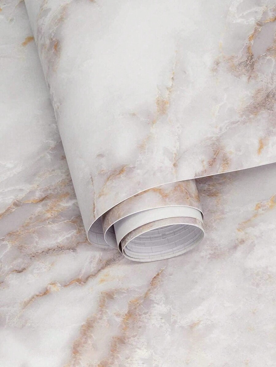 One Roll Of Marble Wallpaper White Marble Wallpaper Peelable And Stickable Wallpaper Waterproof