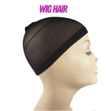 Kit 2 Toucas para Prender Cabelo Antes Peruca - Preto - Visão 2