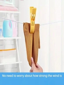 8 piezas/4 piezas Clip de toalla de playa, clip de silla, soporte de toalla, clip de ropa de plástico, pinza para la ropa a prueba de viento para actividades al aire libre como camping - Multicolor - Ver 4